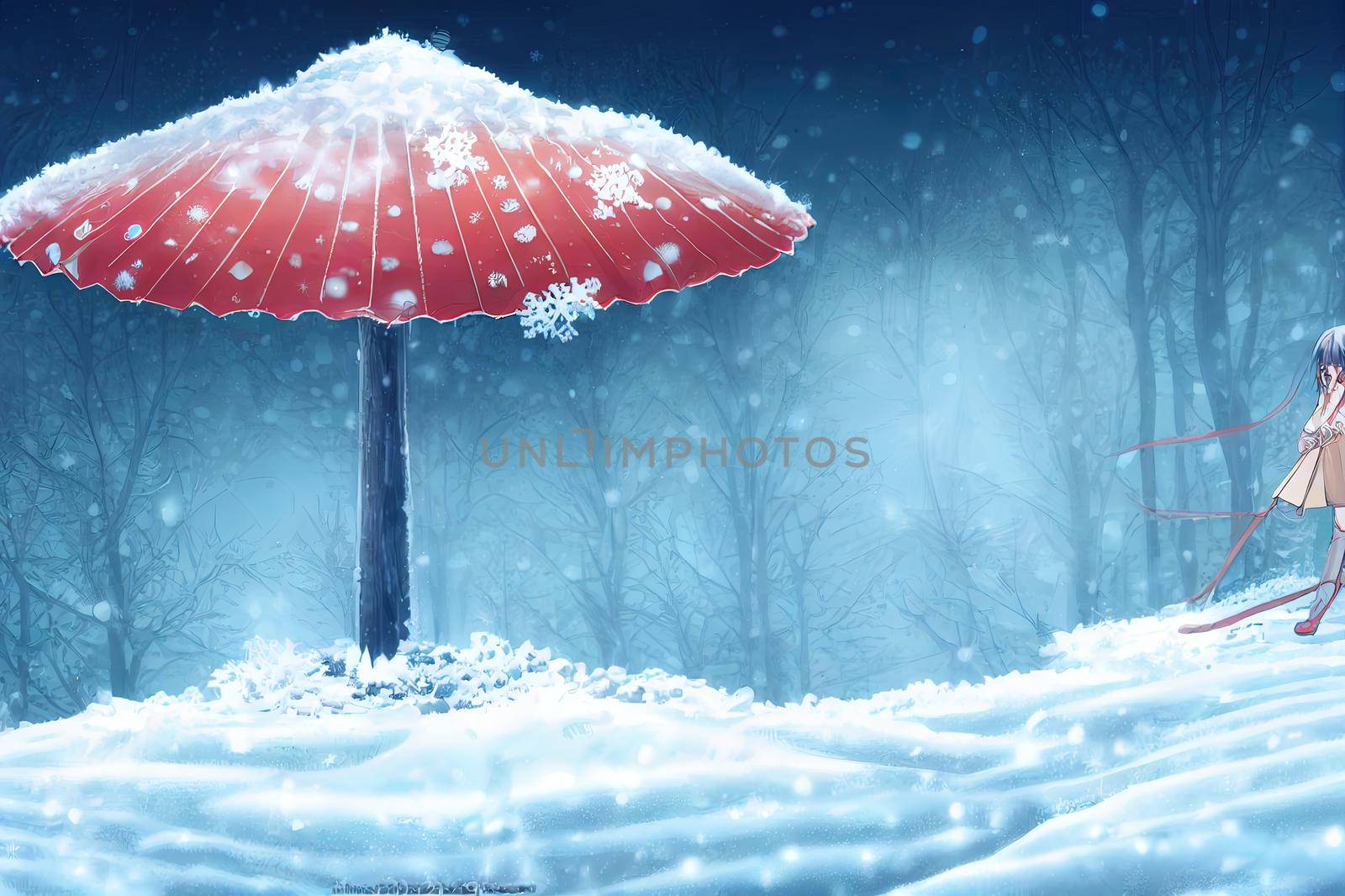 A crypto winter concept, a stack of bitcoins frozen High quality 2d illustration. by 2ragon