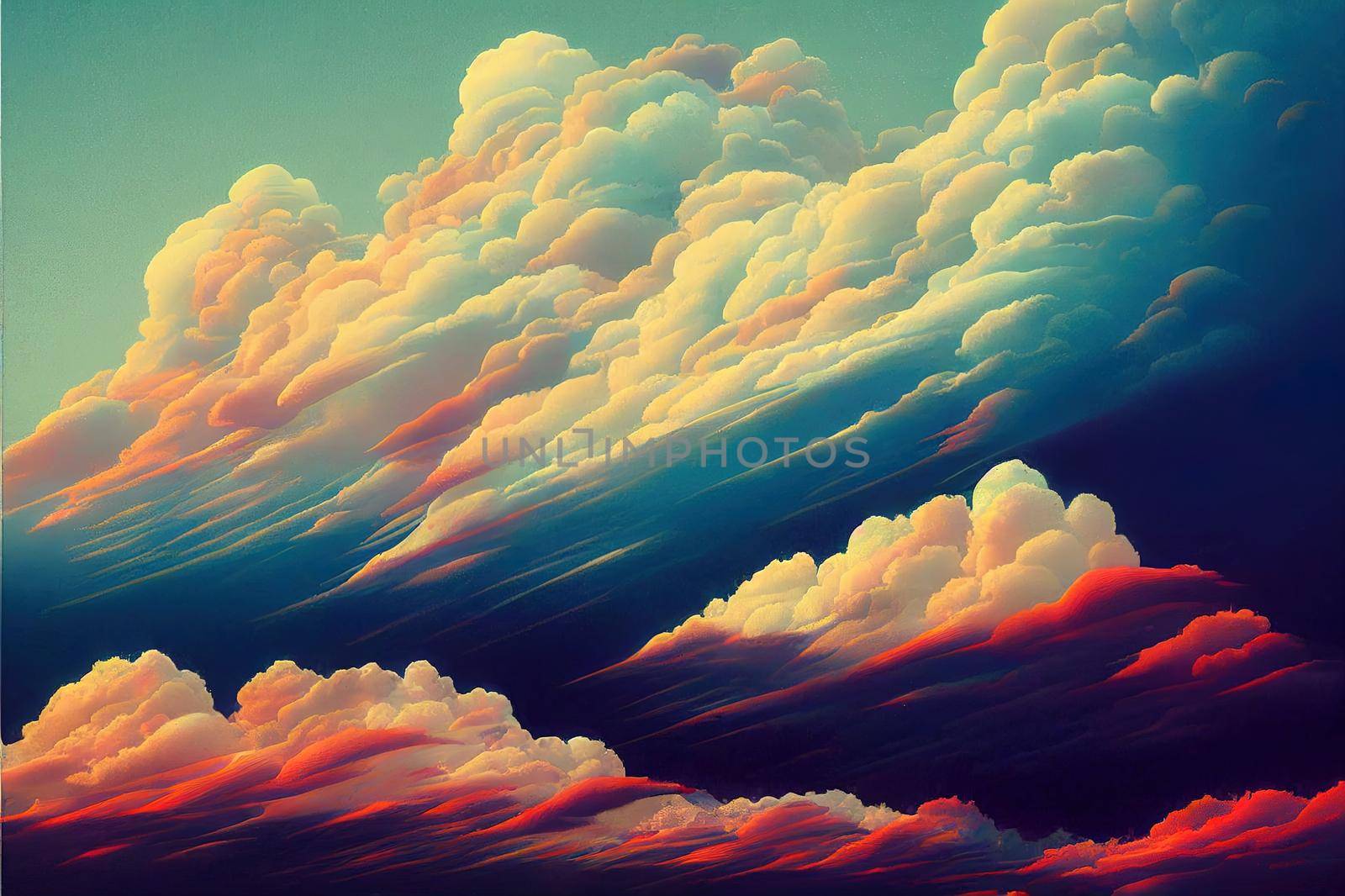 sky and soft cloud with pastel color filter and by 2ragon