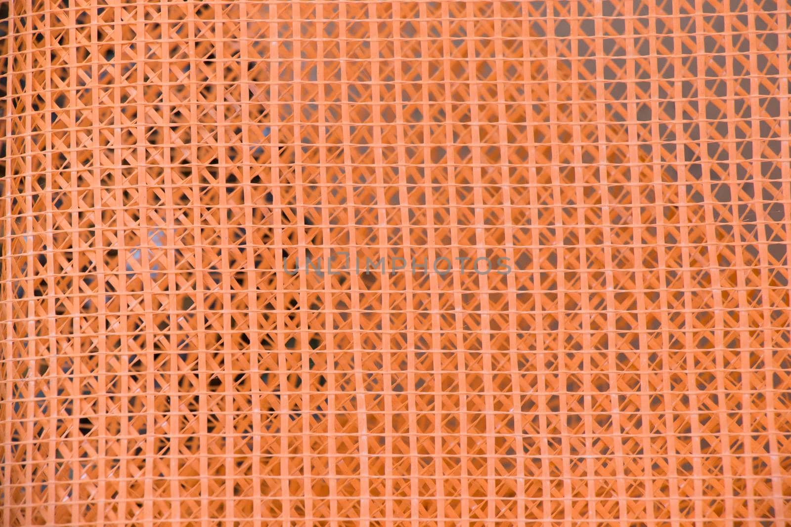 orange plastic fence for XPS, background and texture