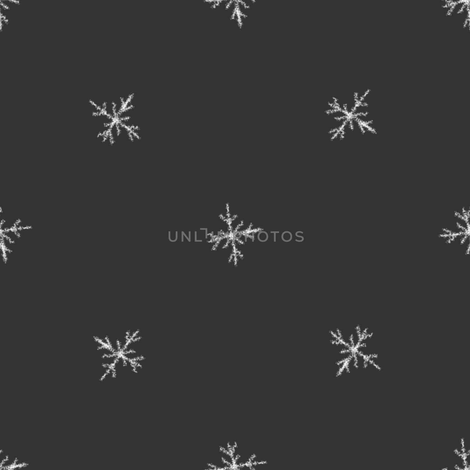 Hand Drawn Snowflakes Christmas Seamless Pattern. Subtle Flying Snow Flakes on chalk snowflakes Background. Beauteous chalk handdrawn snow overlay. Captivating holiday season decoration.