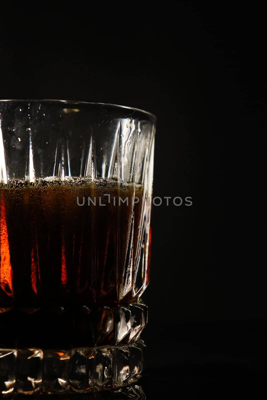Drink Splashing in glass cup. High quality photo