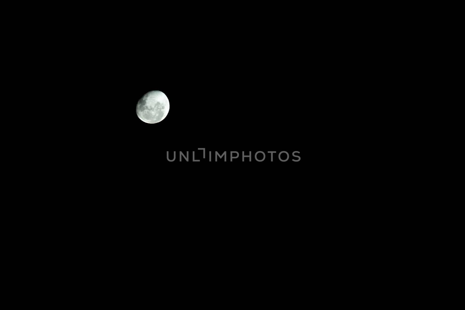 moon in the night sky. High quality photo