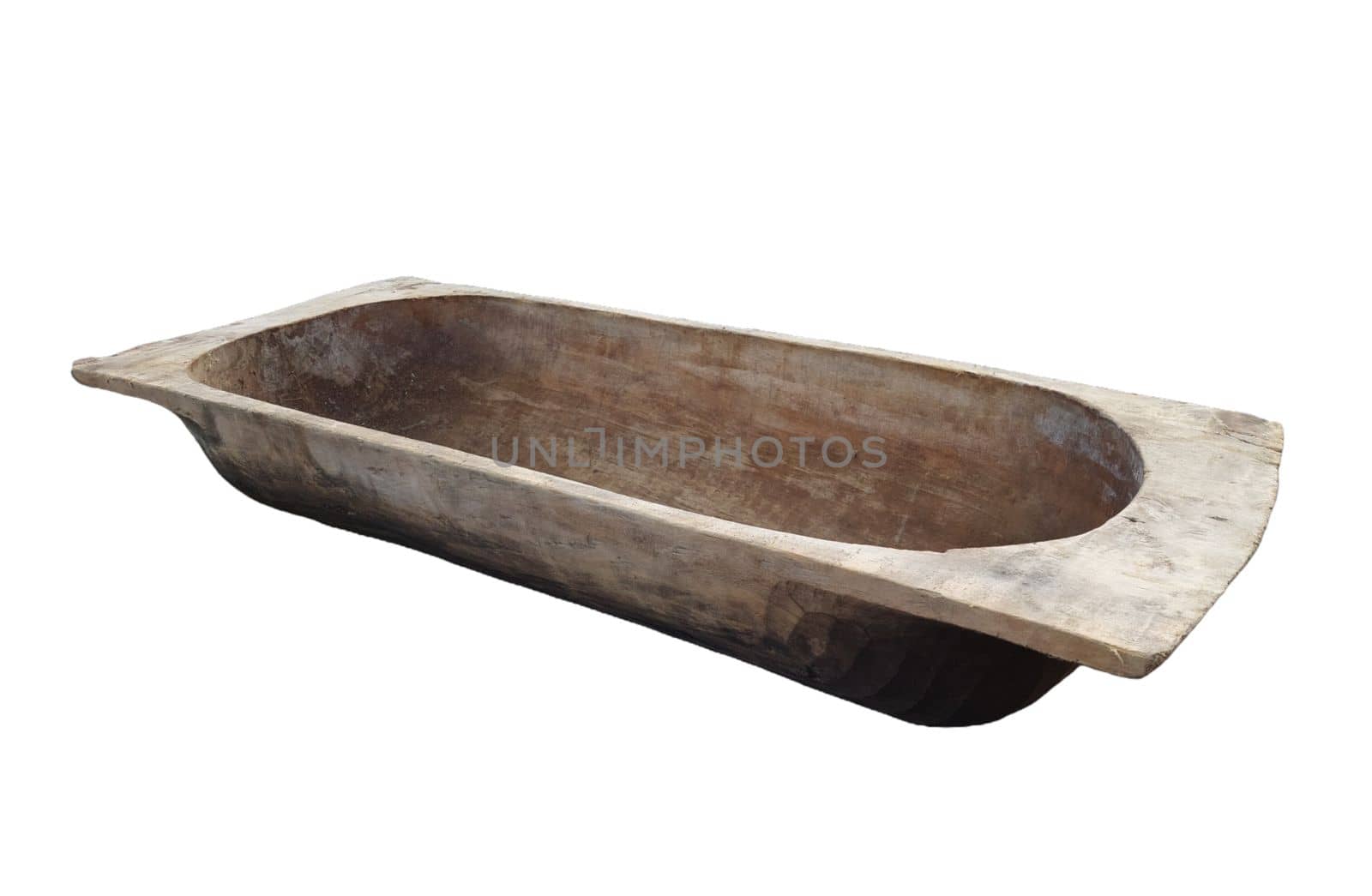 Carved wooden tub, wash tub or bread kneader. by gallofoto