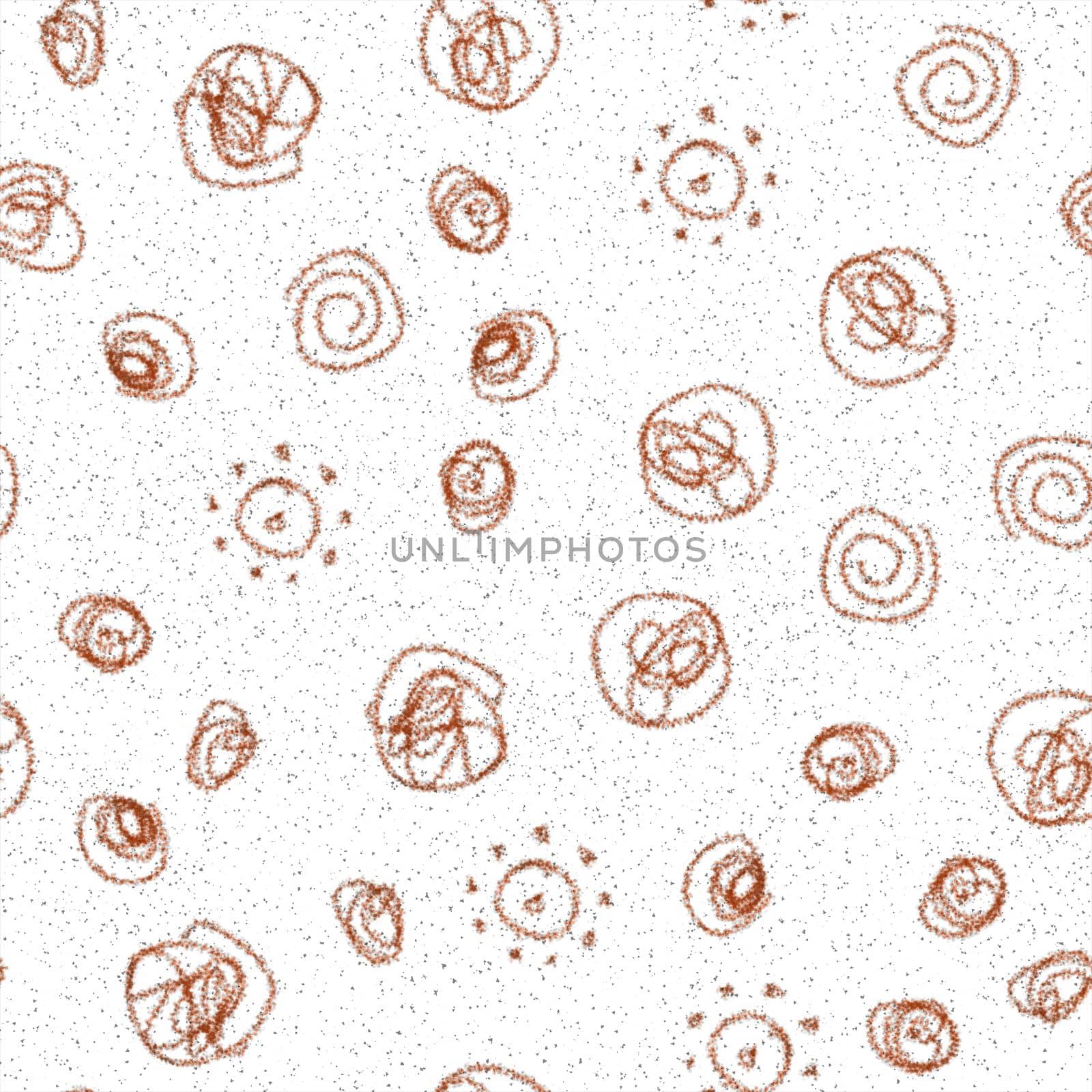 Hand Drawn Snowflakes Christmas Seamless Pattern. Subtle Flying Snow Flakes on chalk snowflakes Background. Artistic chalk handdrawn snow overlay. Uncommon holiday season decoration.
