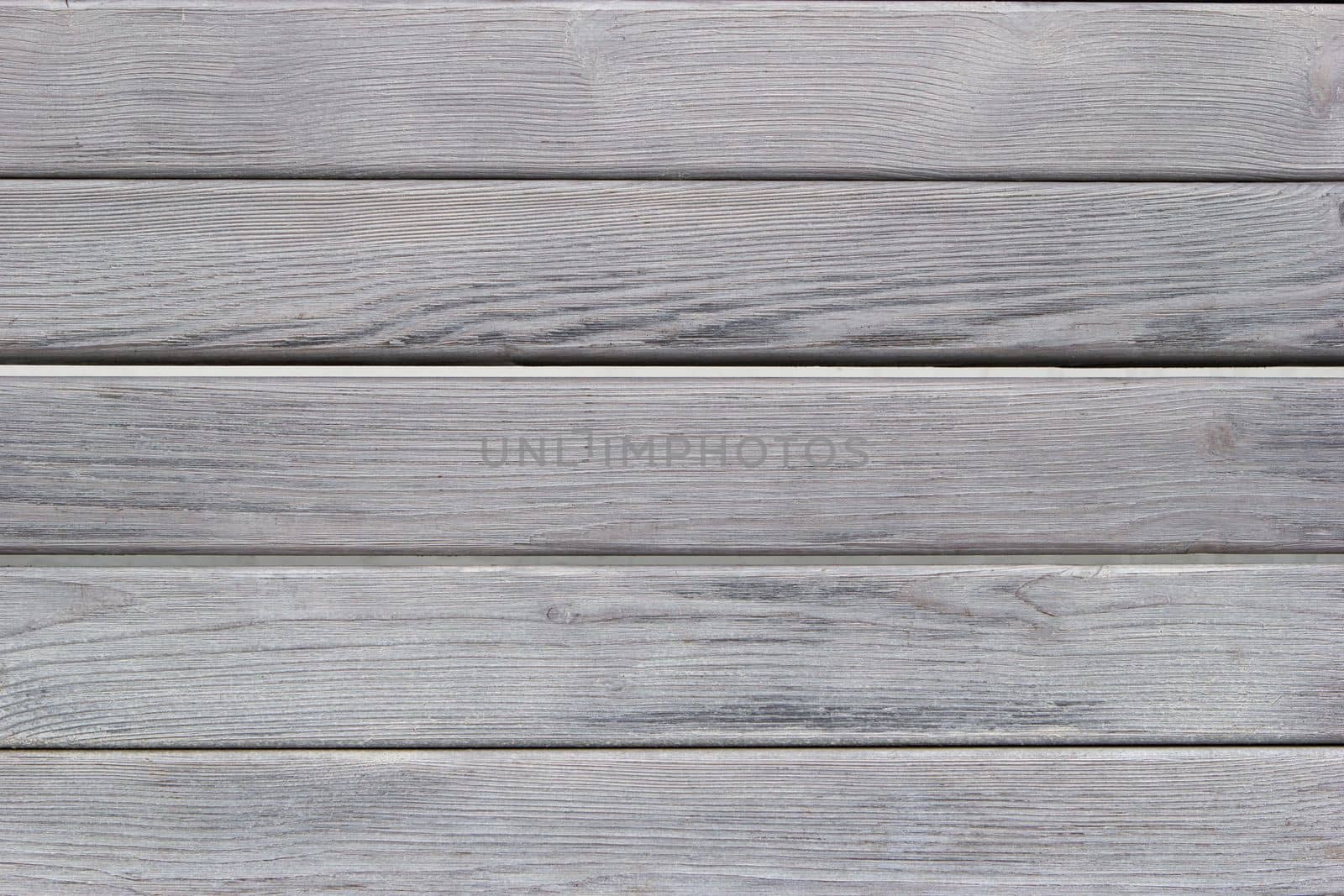 Textured background of gray wooden boards. Horizontal lines, top view