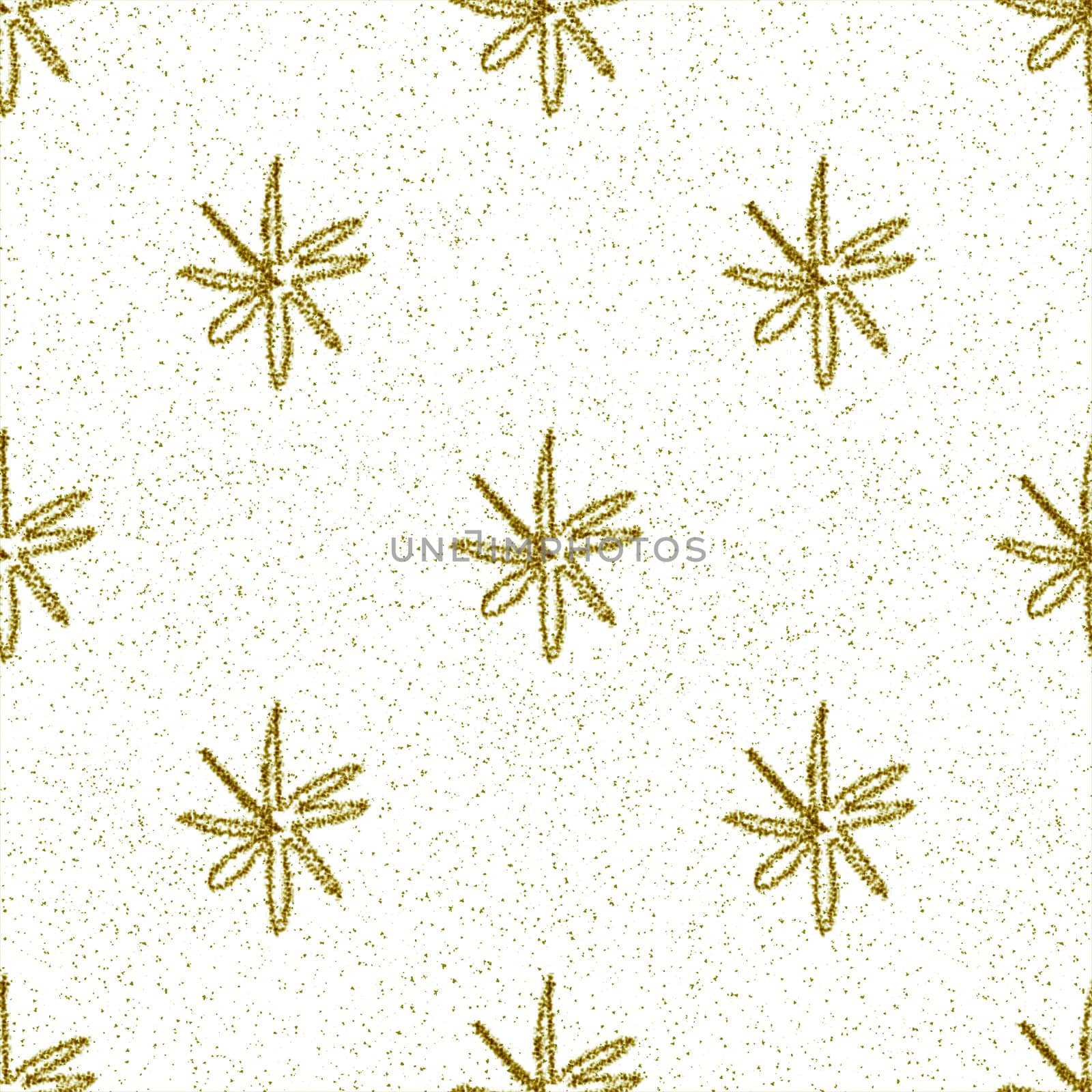 Hand Drawn Snowflakes Christmas Seamless Pattern. Subtle Flying Snow Flakes on chalk snowflakes Background. Amazing chalk handdrawn snow overlay. Impressive holiday season decoration.