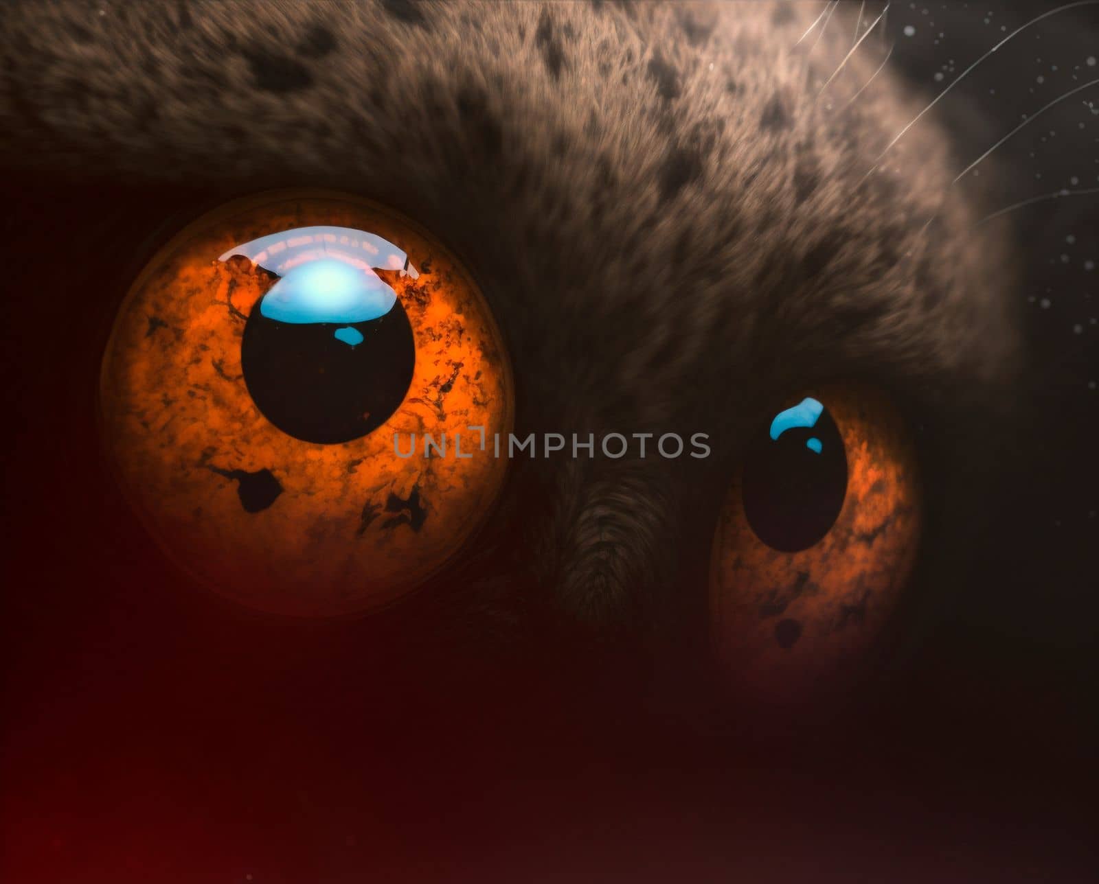 The eyes of a mysterious creature close-up. High quality illustration