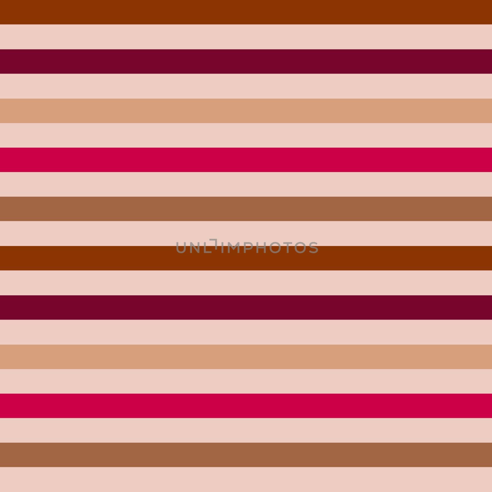 Hand drawn seamless pattern with minimalist lines, stripes striped abstract geometric design. Beige brown red pink print, trendy bold warm colors, creative stroke doodle. by Lagmar
