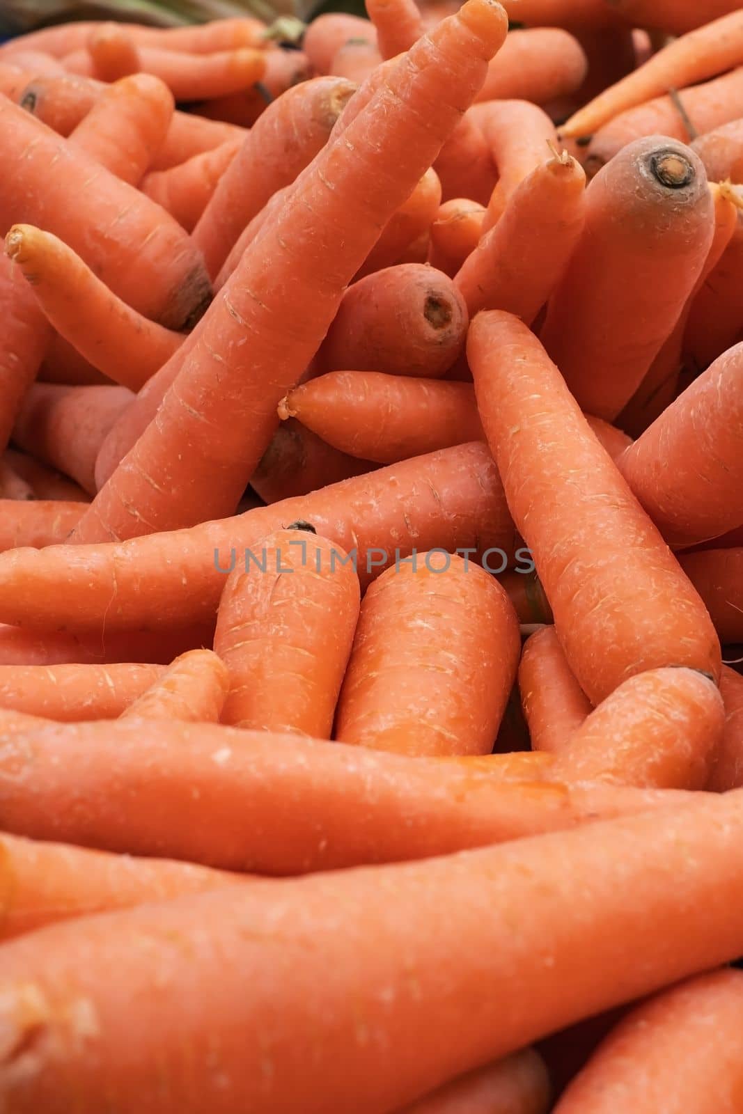 Organic carrots at a local farmers' market in Fethiye, Turkeye by koldunov