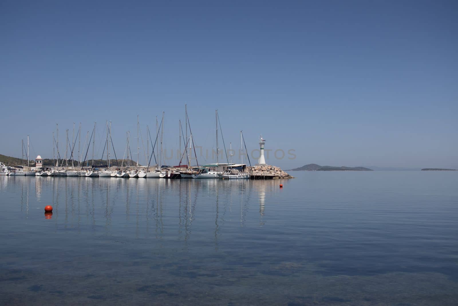 Harbour view in Iskele, Urla. Urla is populer fishing old town in Izmir