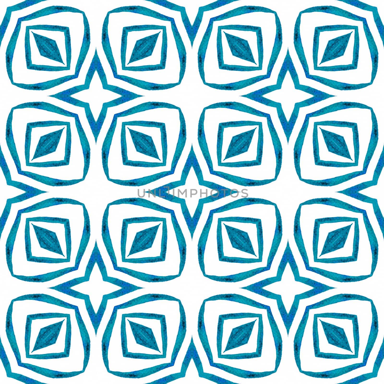 Tropical seamless pattern. Blue overwhelming by beginagain
