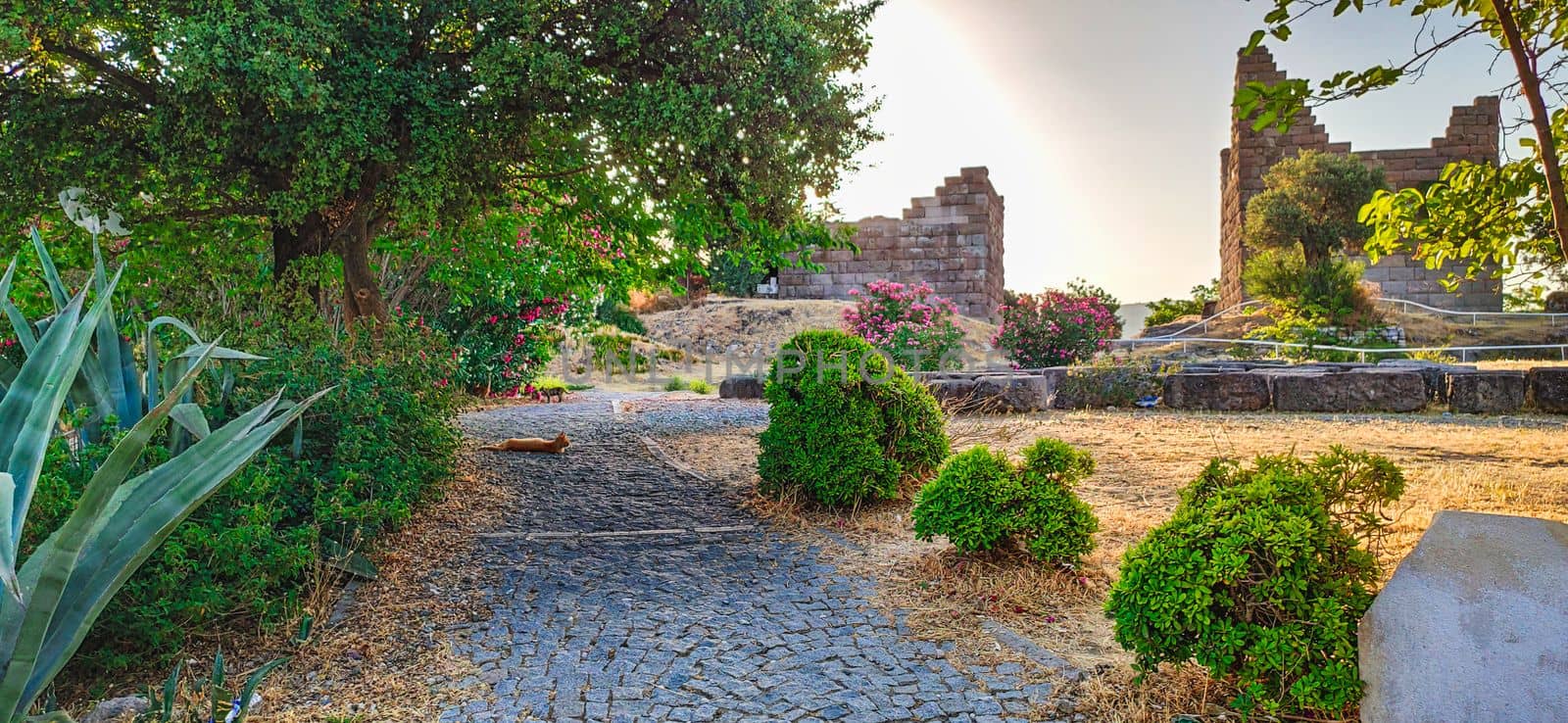 Ancient place of the historical Myndos gate between Gumbet and Bodrum city