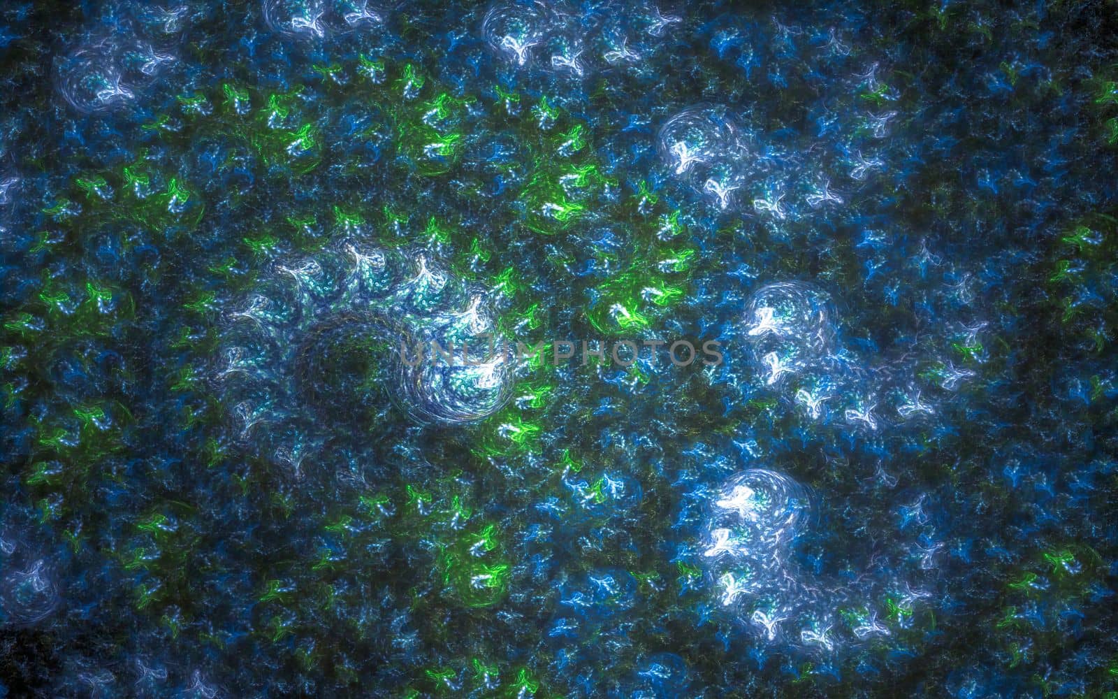 Blue and green detailed fractal artwork by igor010
