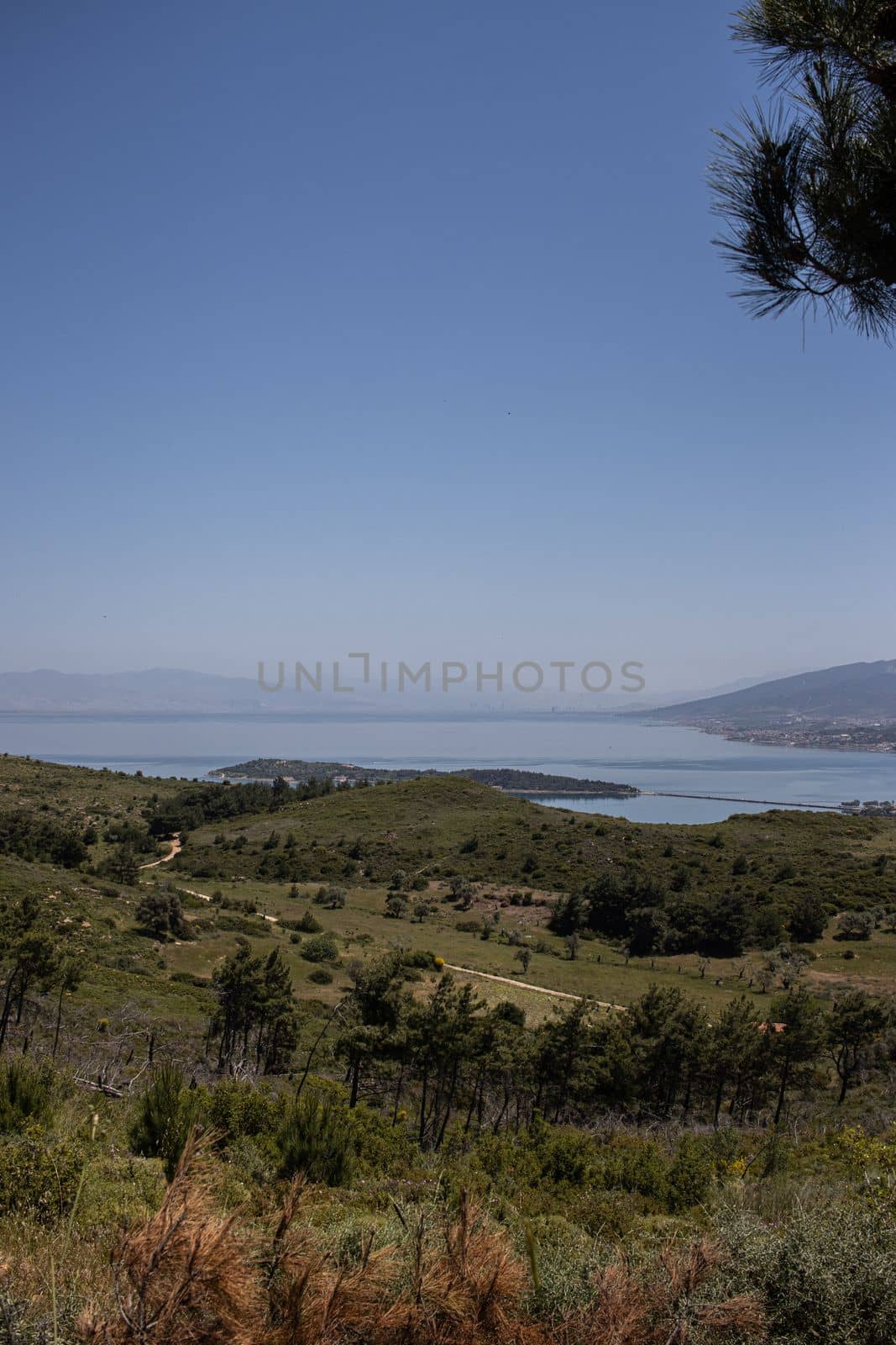 iskele-karantina/ Urla / Izmir / Turkey, MAY 11, 2020, Views from small sea town by senkaya