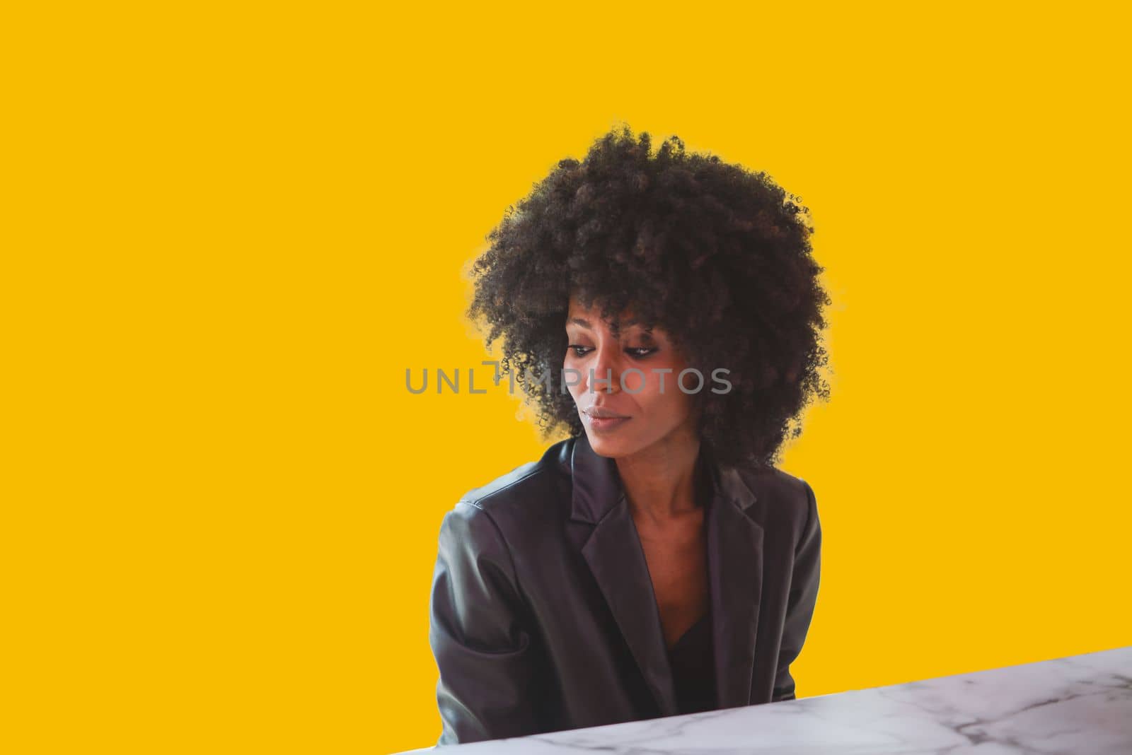 Young attractive African woman with happy cheerful smile having fun
