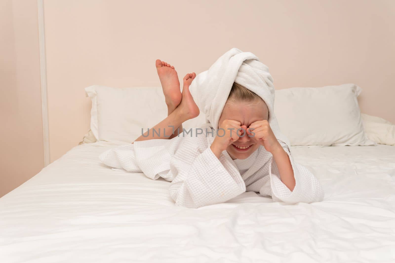 Eyes Creek elbows smiling thinks smile coffee copyspace bathrobe portrait, for morning lifestyle in pretty from beautiful beauty, style baby. Care hair kid, comfort by 89167702191