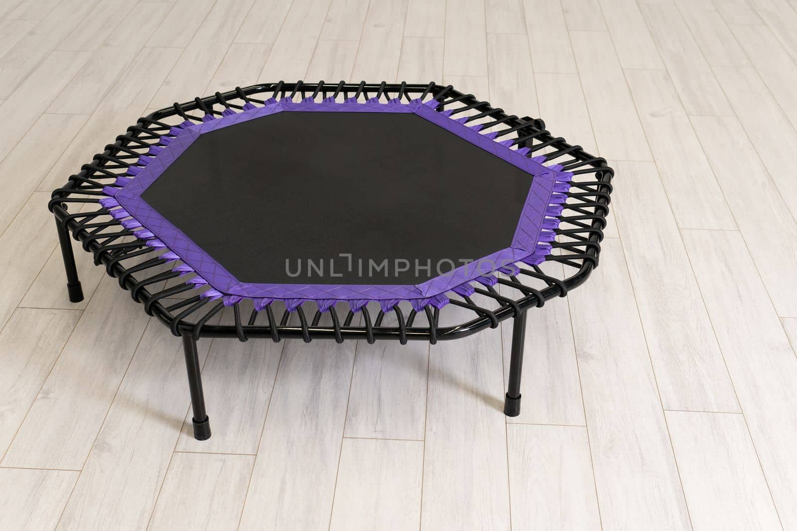 leisure white trampoline cyan small fitness game little jump growth empty space purple