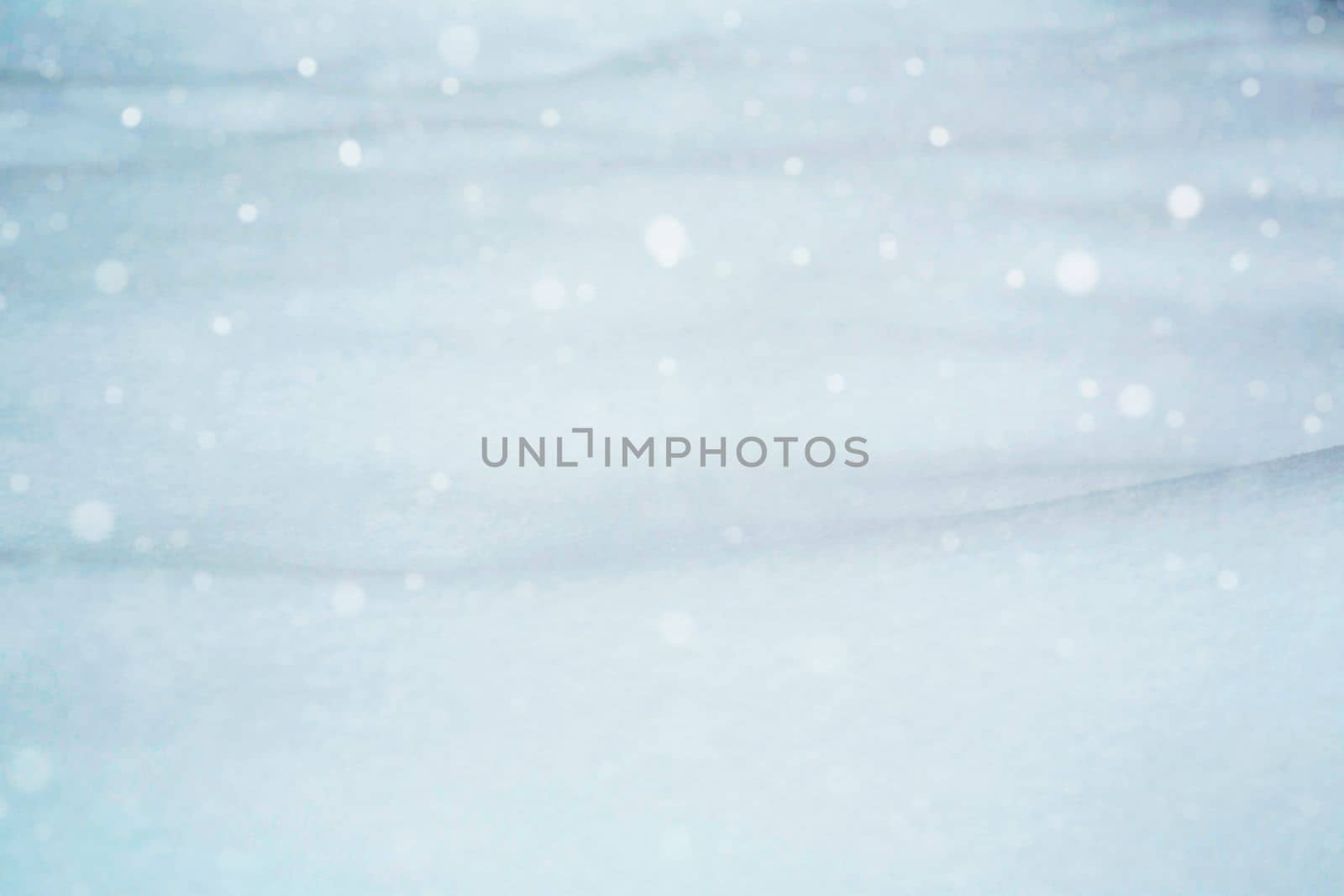 Winter landscape. It's snowy. Snowflakes, drifts of snow. At close range. Snowfall. Nature. Recording space, free space. Background.