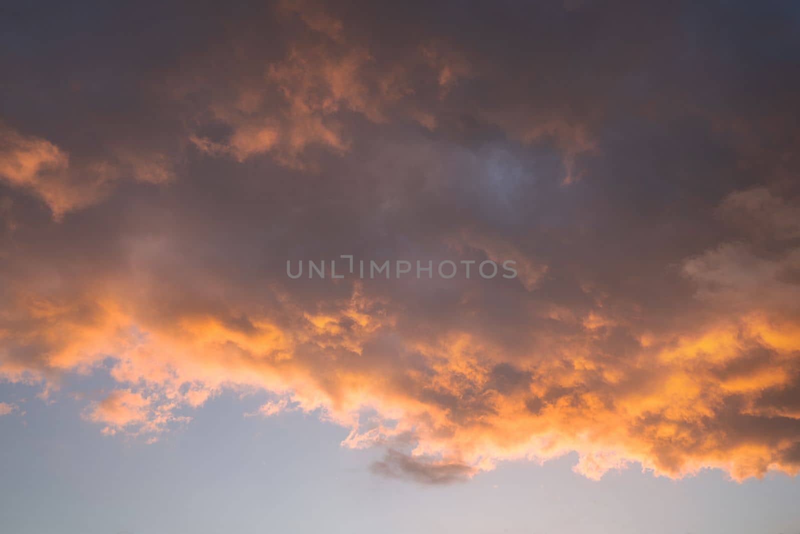 Evening sky with dramatic clouds