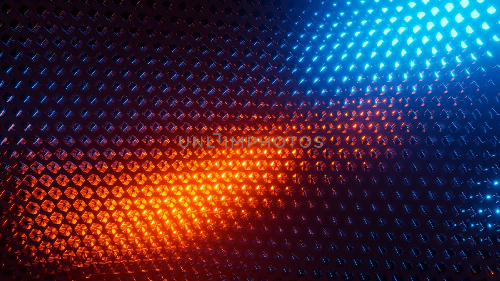 Abstract sparkling animated background. 3D rendering illustration..
