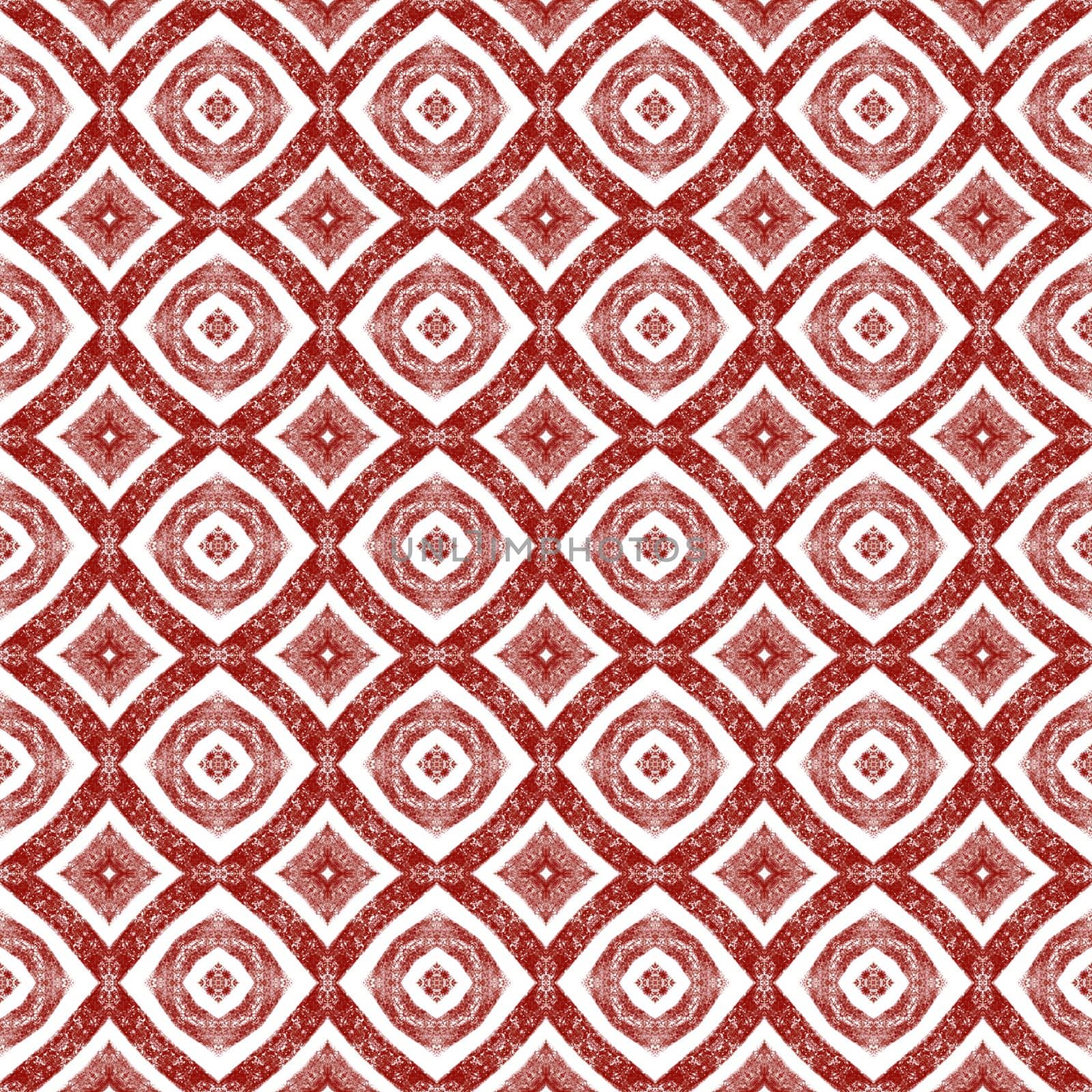 Textured stripes pattern. Wine red symmetrical kaleidoscope background. Trendy textured stripes design. Textile ready fair print, swimwear fabric, wallpaper, wrapping.