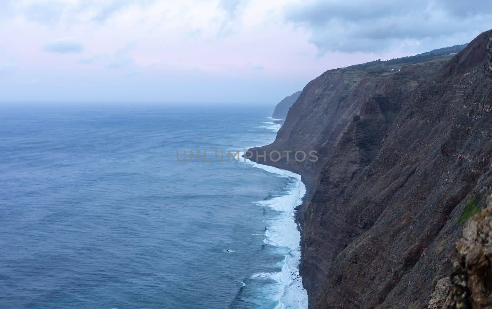 sunset view ocean and rocks beautiful background. High quality photo