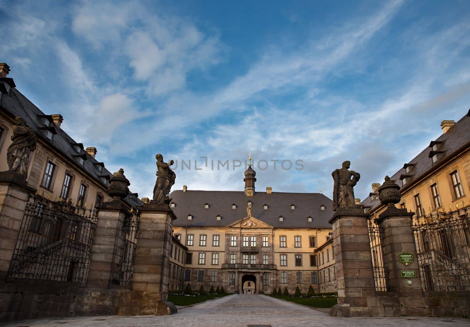 city Palace, Stadtschloss, in Fulda, Hesse, Germany, main entrance . High quality photo
