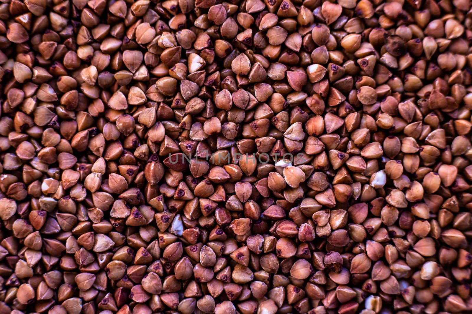 brown buckwheat texture background. Gluten-free diet. Health food natural organic product. High quality photo