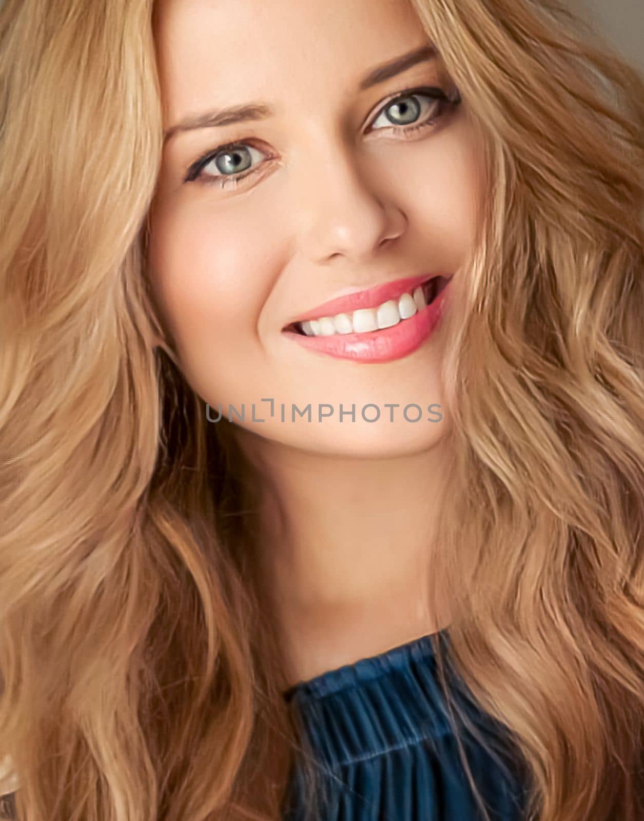 Beauty and femininity, beautiful blonde woman with long blond hair, natural portrait by Anneleven