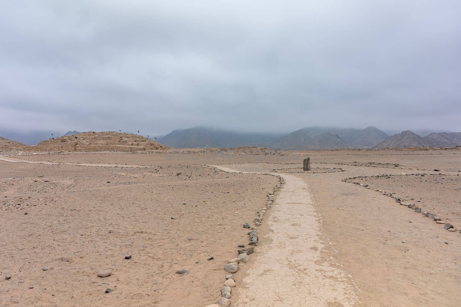 Sacred City of Caral-Supe archaeological site in Peru. 