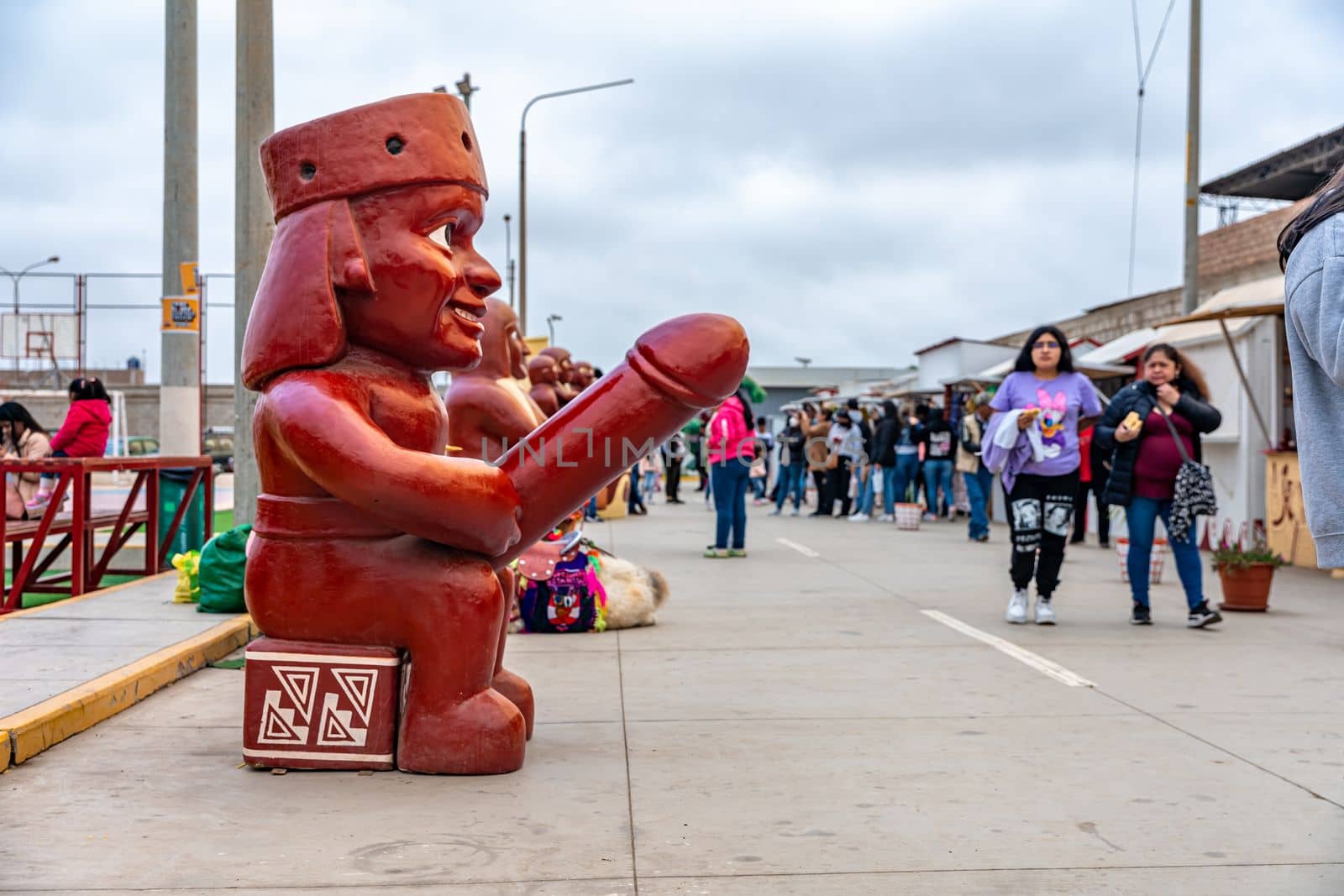 Peru - September 18. 2022: fertility figure of the Moche culture. 