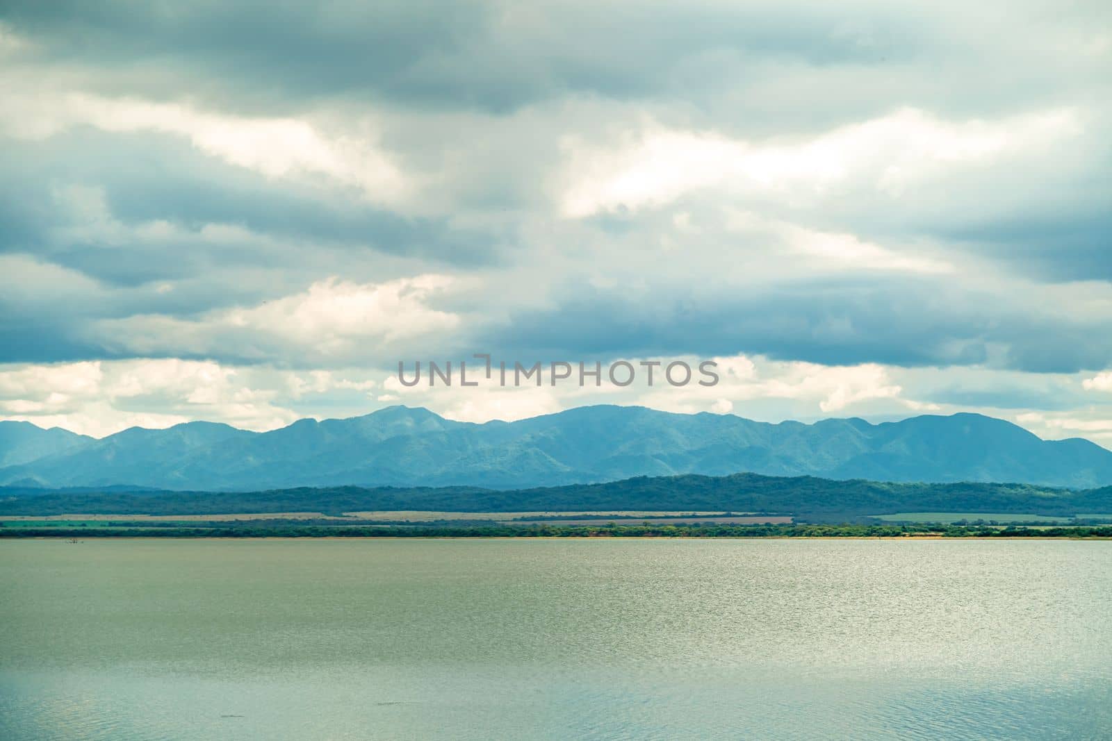 river with a view of the mountains in nature by Edophoto