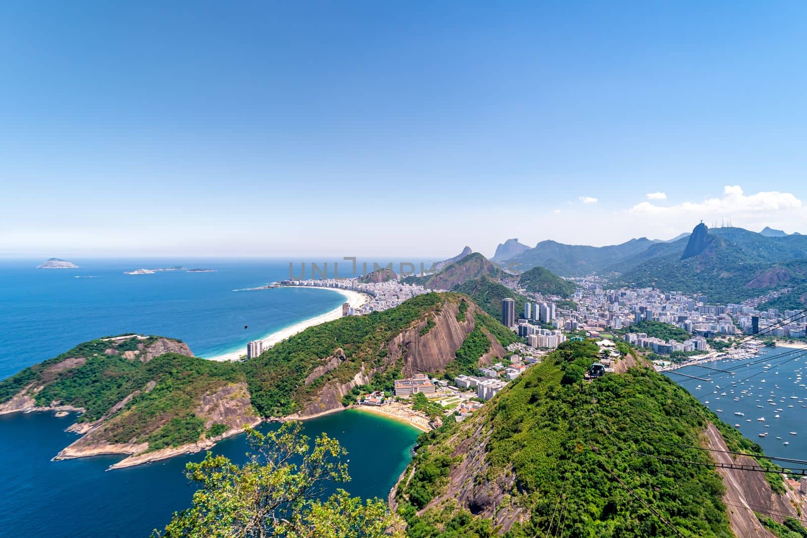 sea coast of Rio de Janeiro, city panorama by Edophoto