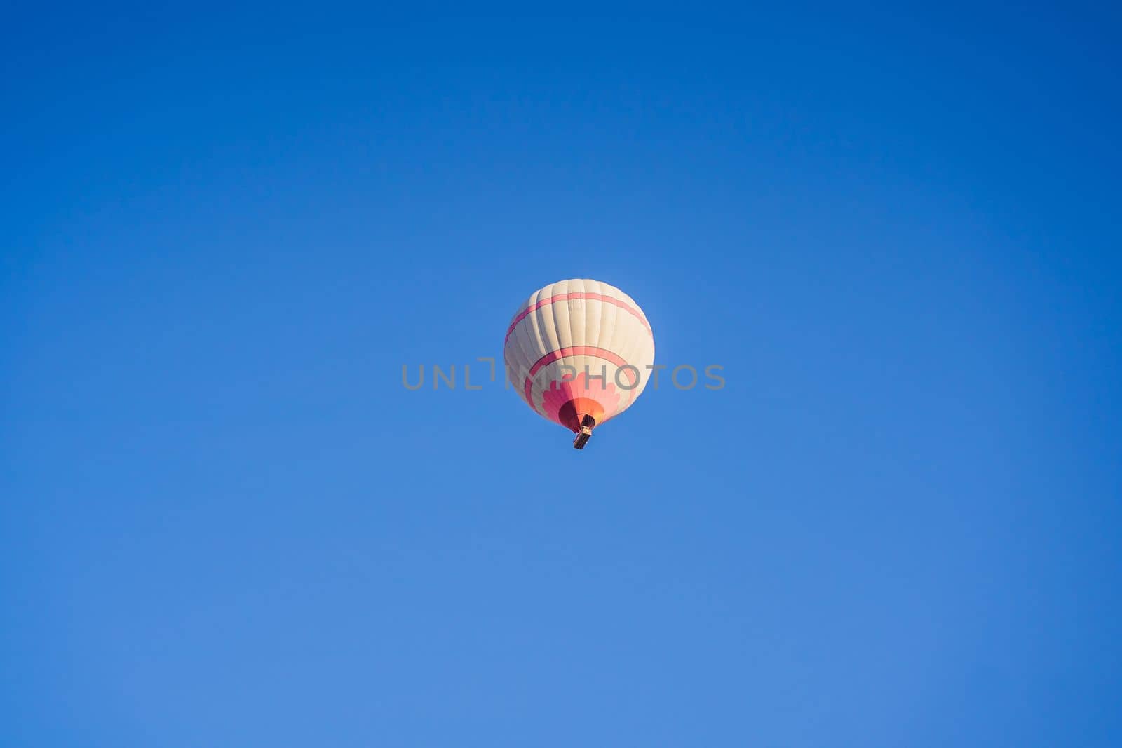Beautiful hot air balloons over blue sky by galitskaya