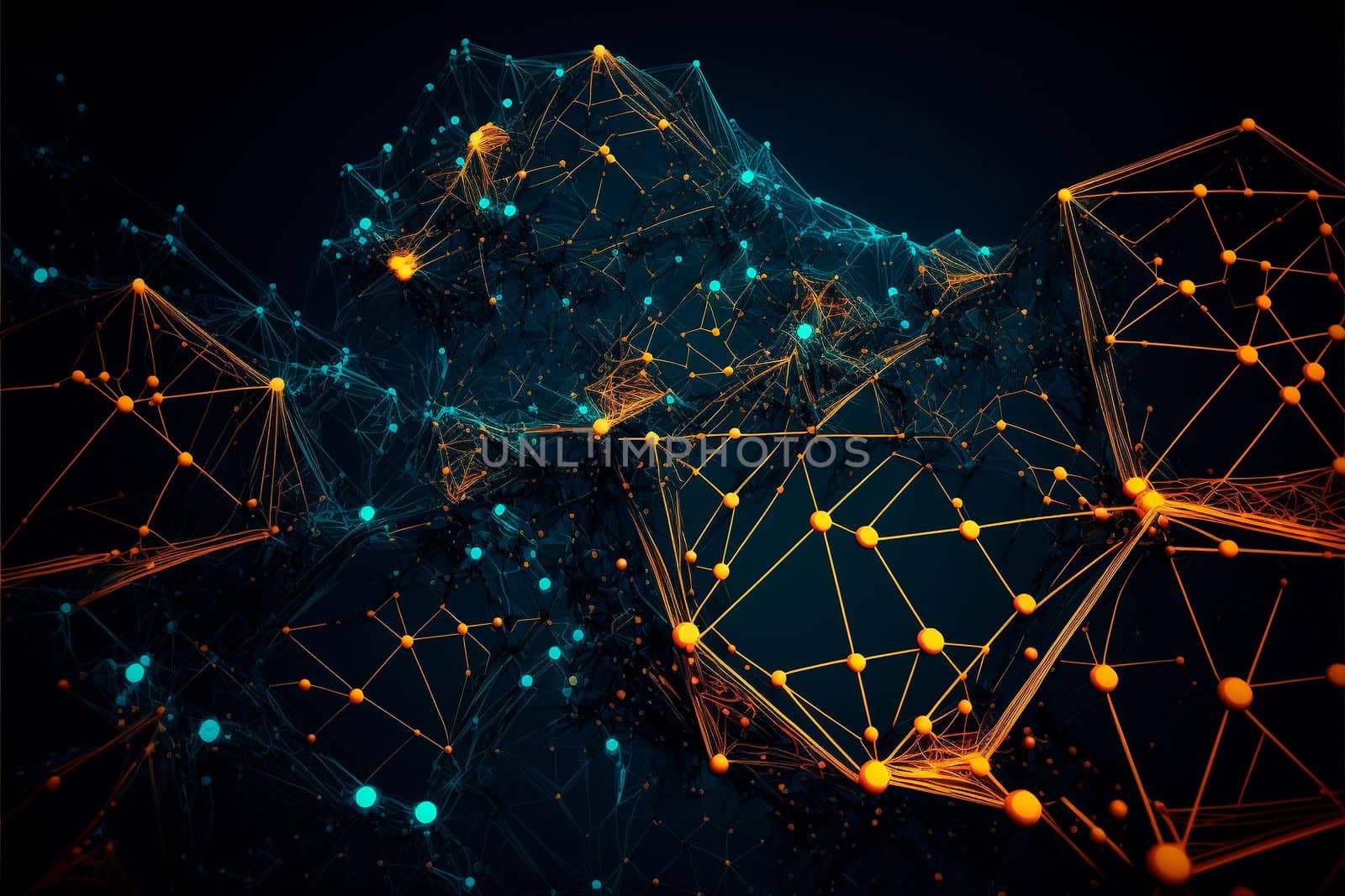 abstract hi-tech background with links between elements by NeuroSky
