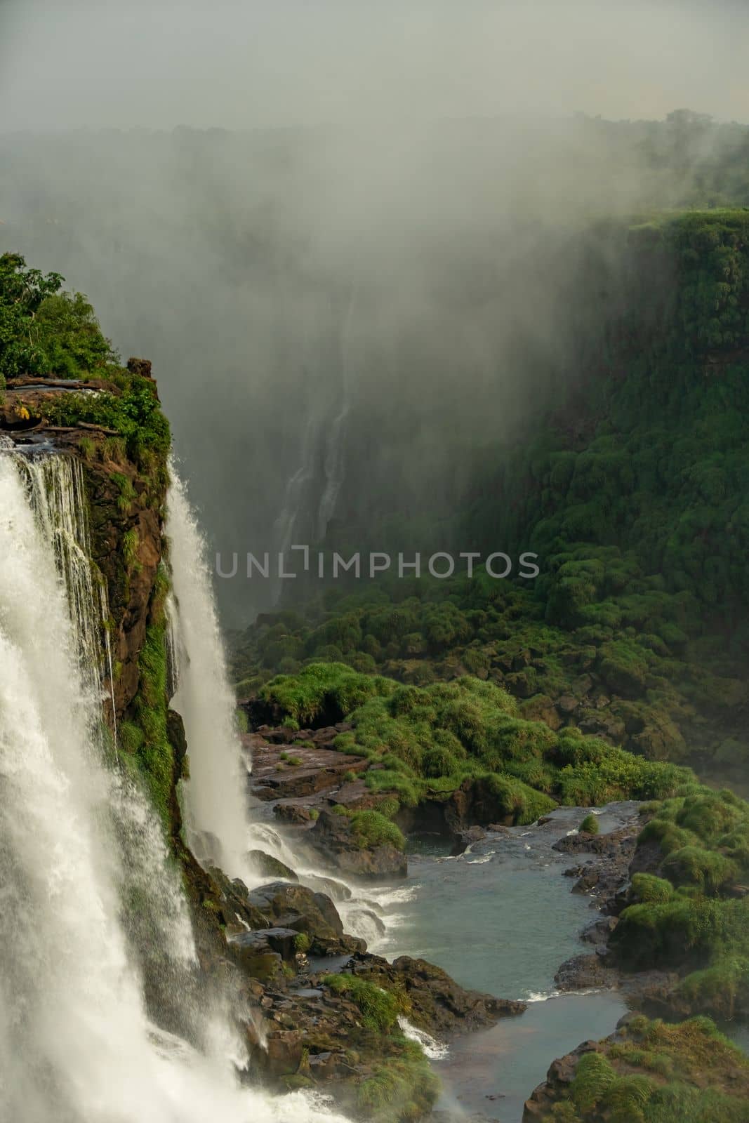Iguazu Falls on the border of Brazil and Argentina in South America by Edophoto