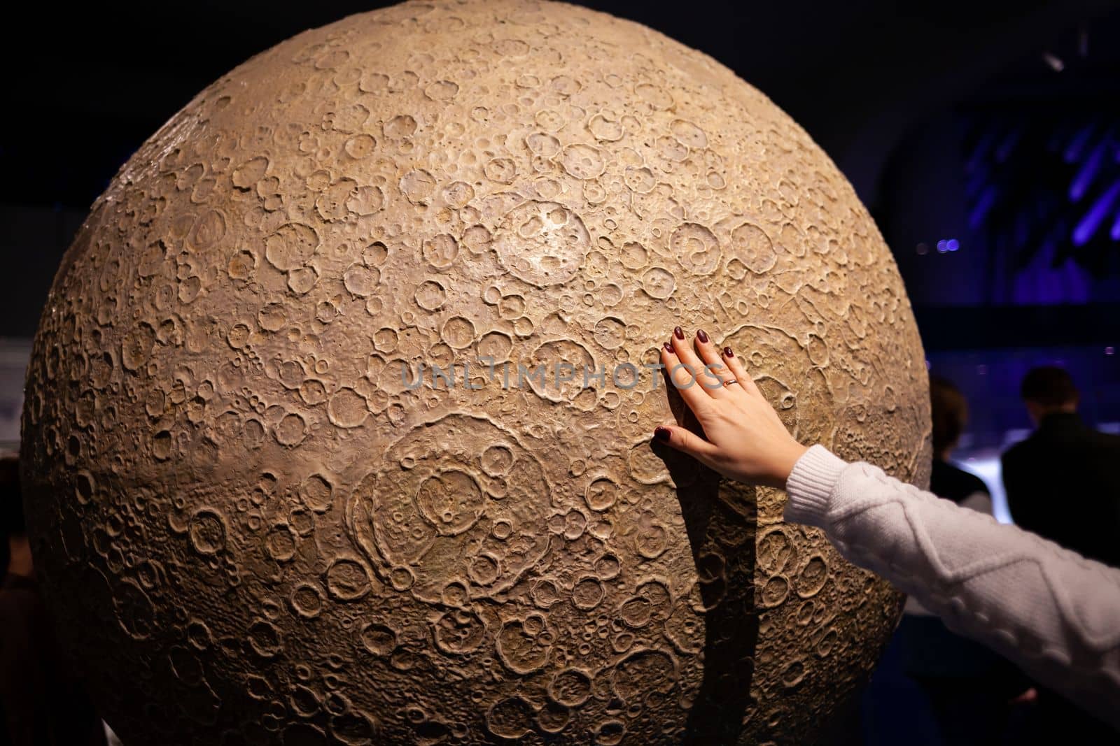 A mock-up of the Moon, the Earth's satellite. The Moscow Planetarium by AnatoliiFoto