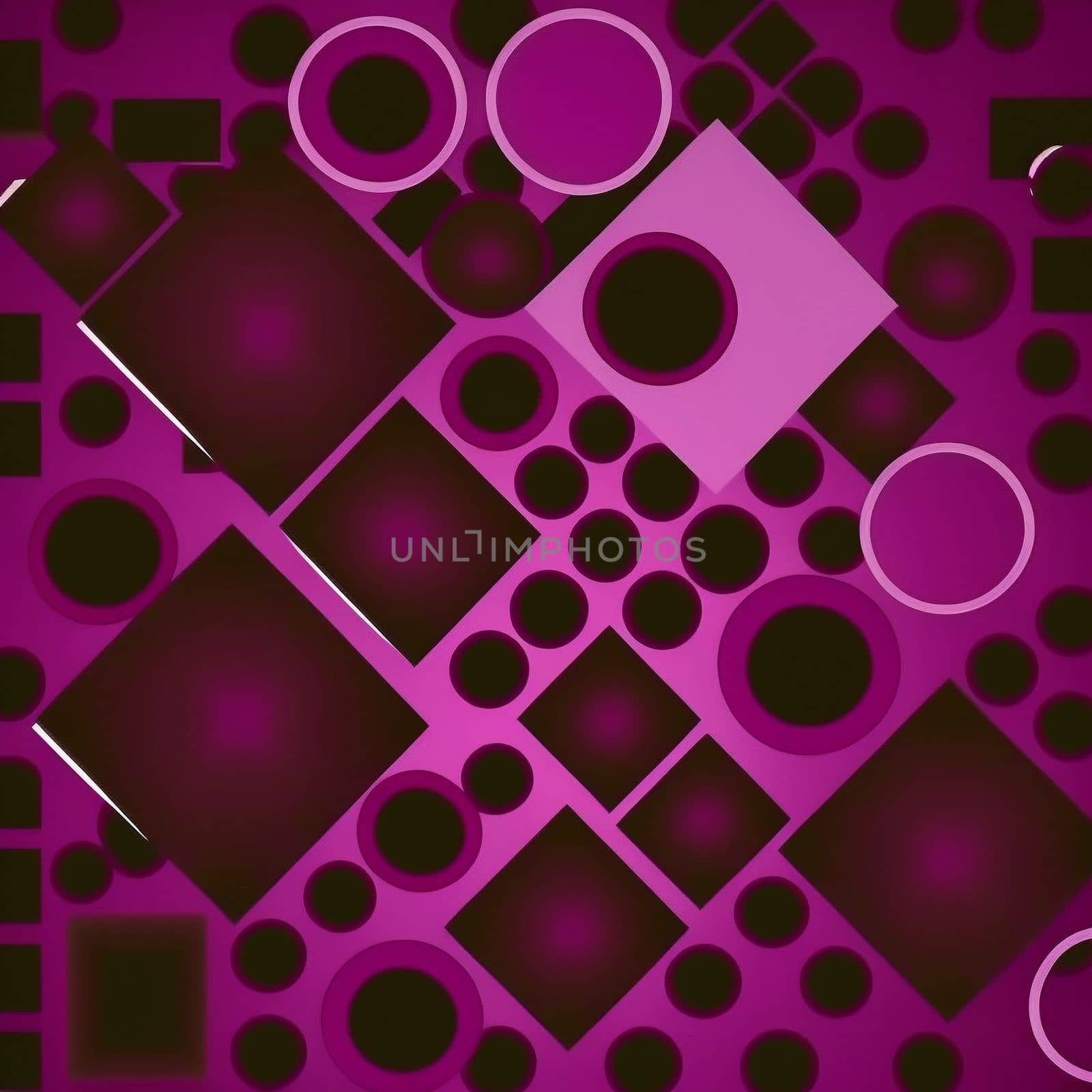 Panton next year, magenta, neon geometric shapes, background. High quality illustration