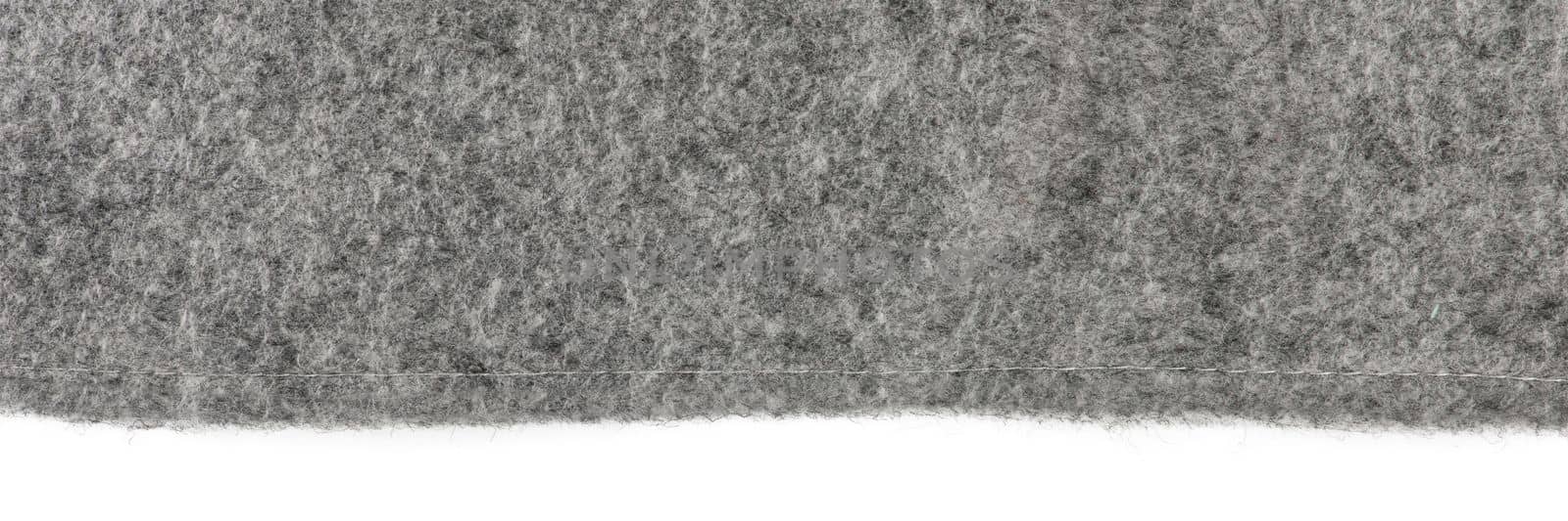 Felt texture. Texture of gray felt isolated on white background. Abstract background with natural gray felt. High resolution texture photo by SERSOL