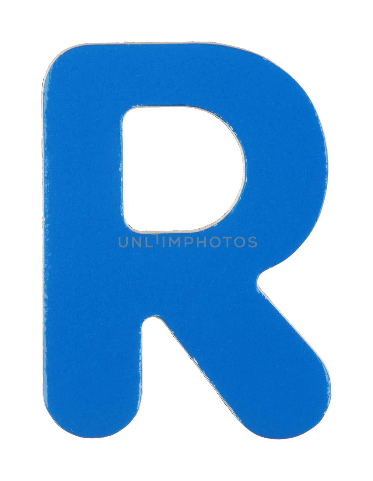 Upper case R magnetic letter with clipping path by VivacityImages