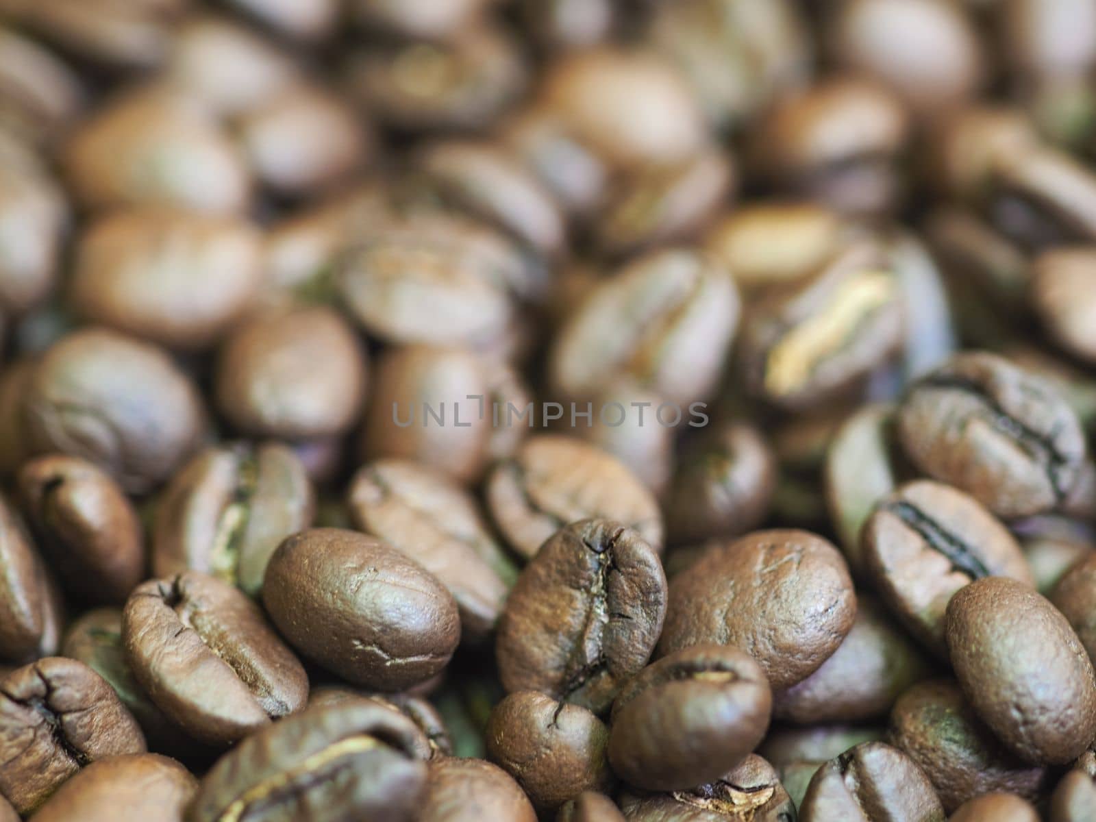 brown roasted coffee beans macro closeup making the blend series