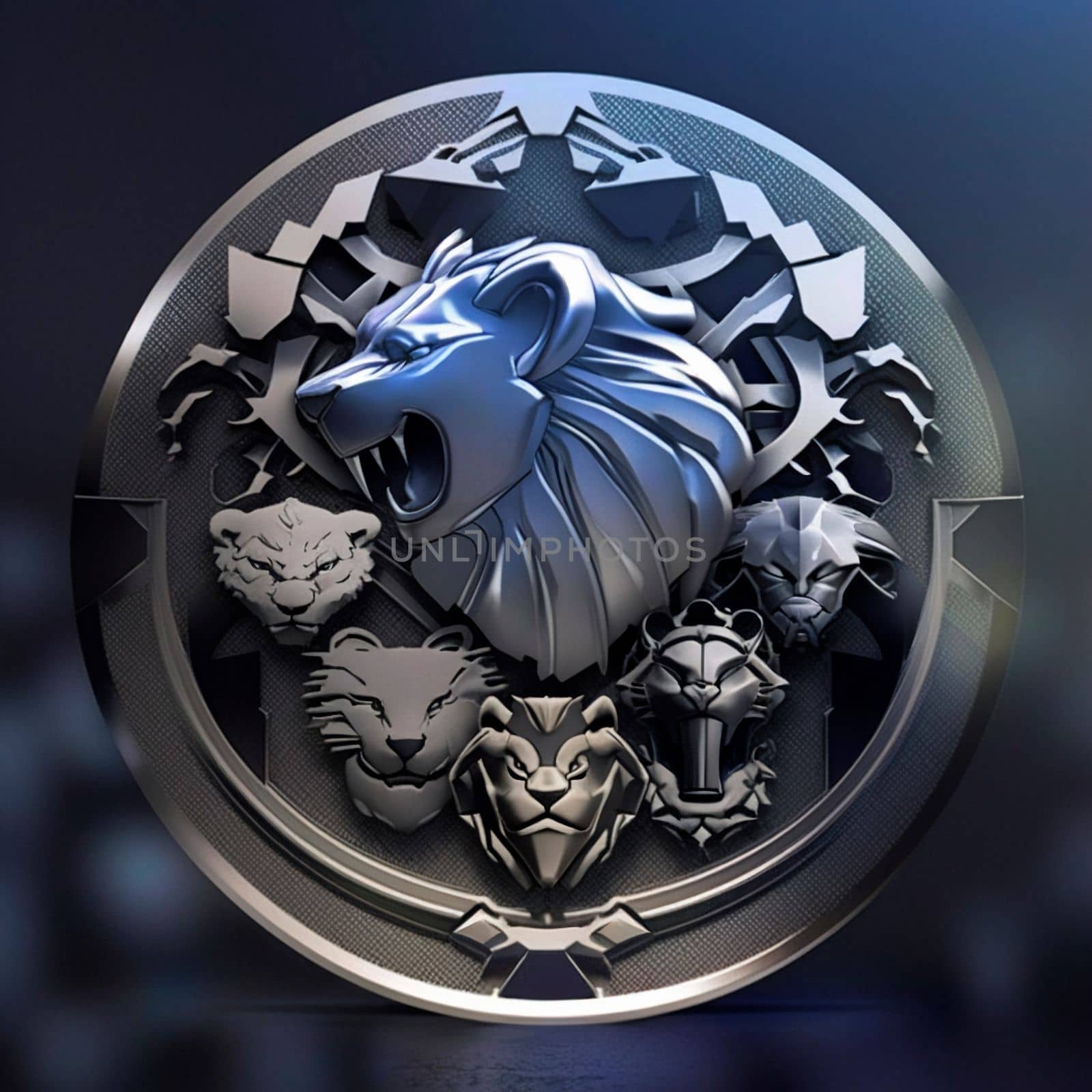 animal logo on a metal token by NeuroSky