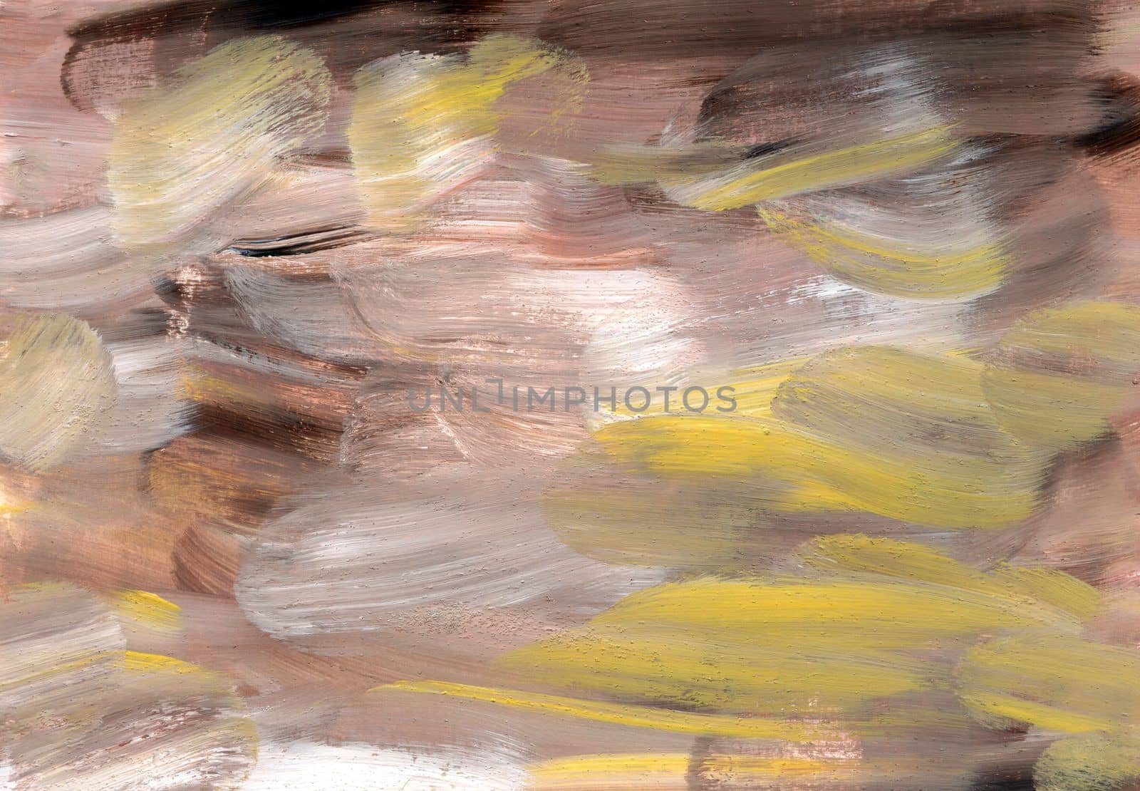 Picturesque brown yellow acrylic oil painting texture