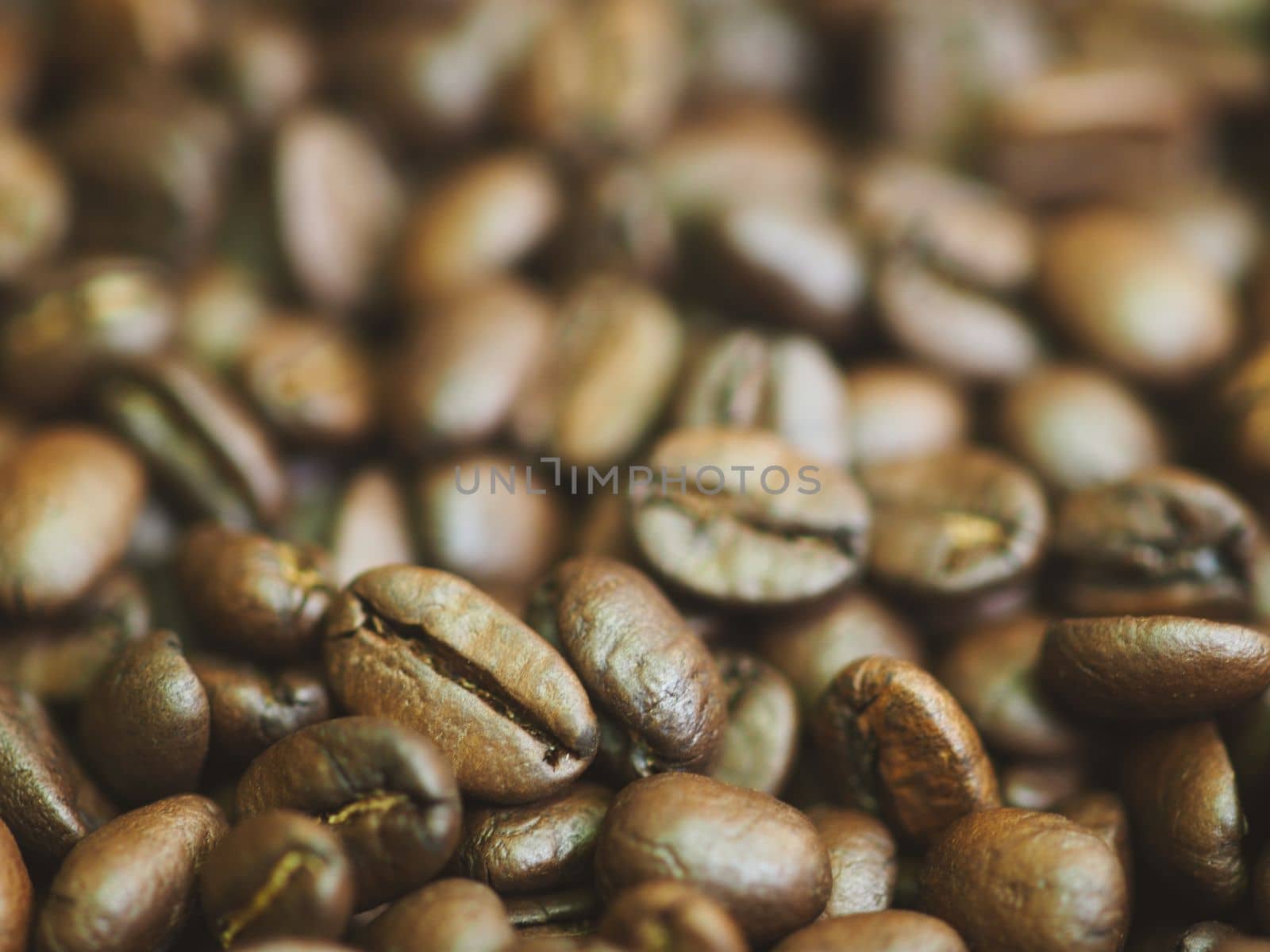 brown roasted coffee beans macro closeup making the blend series