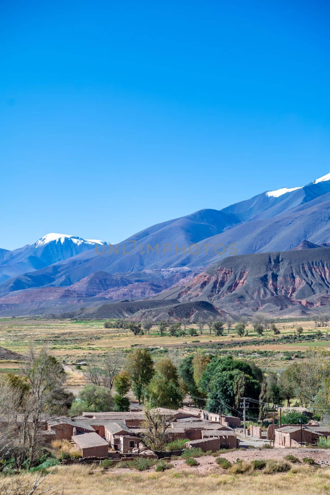 the village of La Poma in Argentina In the Andes of South America. 