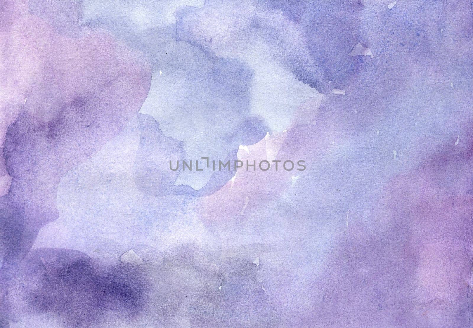 Purple hand-drawn watercolor background Hight quality