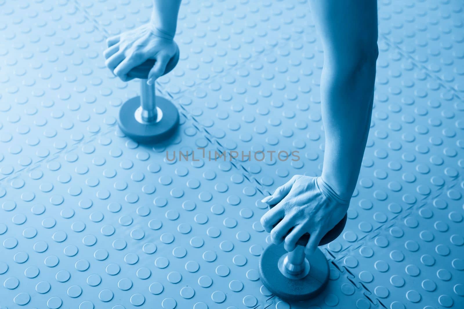 dumbbell exercise weights on the floor