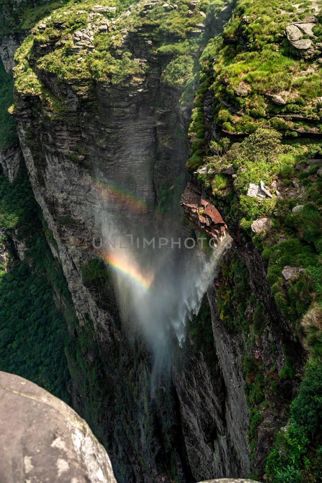 Smoke Waterfall, National Park Chapada Diamantina, Brazil by Edophoto