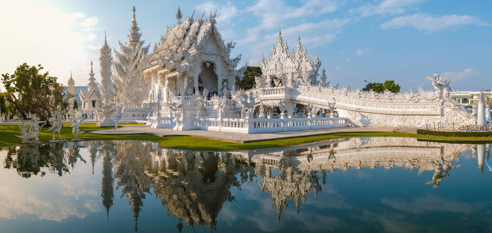 White Temple Chiang Rai Thailand, Wat Rong Khun Chiang Rai, Northern Thailand by fokkebok