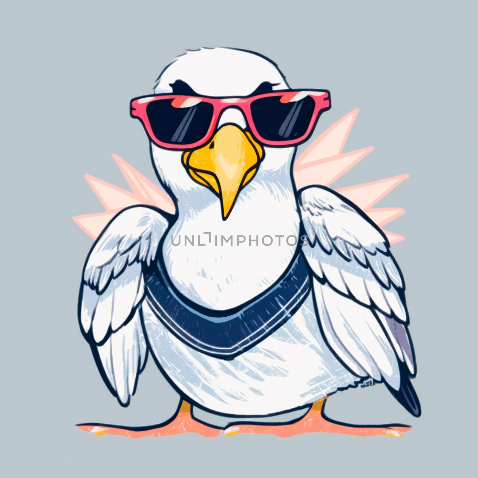 Seagull in sunglasses by NeuroSky